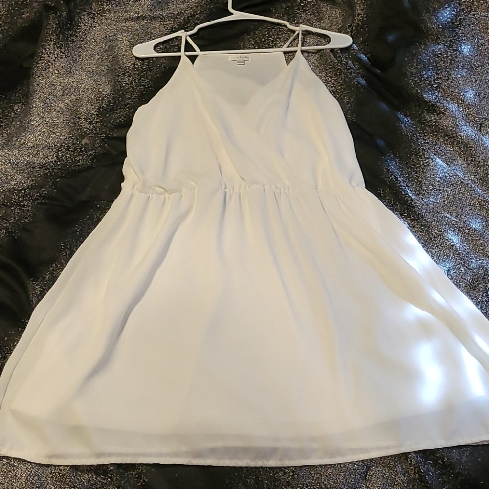Beating white summer dress